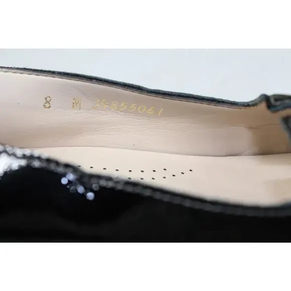 SAS Sonyo Slip-On Patent Leather Cut-Out Pumps Perforated Loafers Shoes 8M - Picture 5 of 7